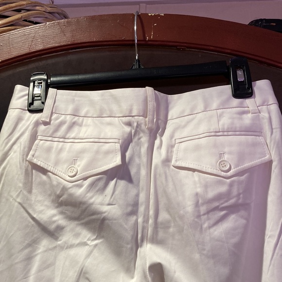 BCBGMAXAZRIA White Susie Slim Flare pants Trousers Size 4 - Picture 3 of 8